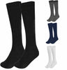 6 Pairs Knee High Socks Extra Long Cotton Smooth Thigh Grip Knitted Stockings for Girls and Women UK 4-6 Pairs SockSavy