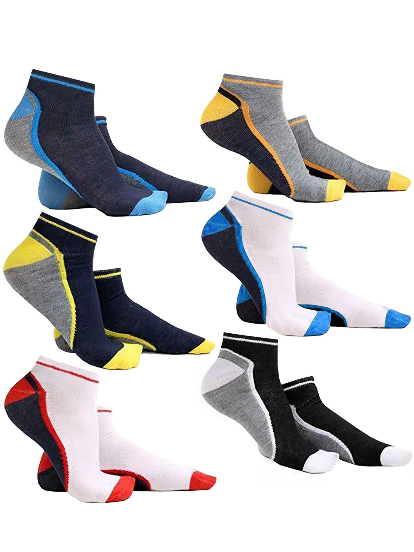 Mens Trainer Socks Ankle Liner Low Cut Cotton Rich Gym Sports Sock 6-11