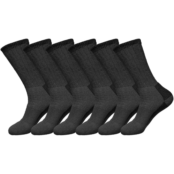 Men Merino Wool pack of 6 size(6-11) Charcoal