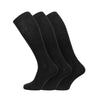 SUFFUSE Men Knee High Socks Extra Long Pure Cotton Comfortable Black White Socks Pack of 3 Pairs