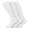 SUFFUSE Men Knee High Socks Extra Long Pure Cotton Comfortable Black White Socks Pack of 3 Pairs